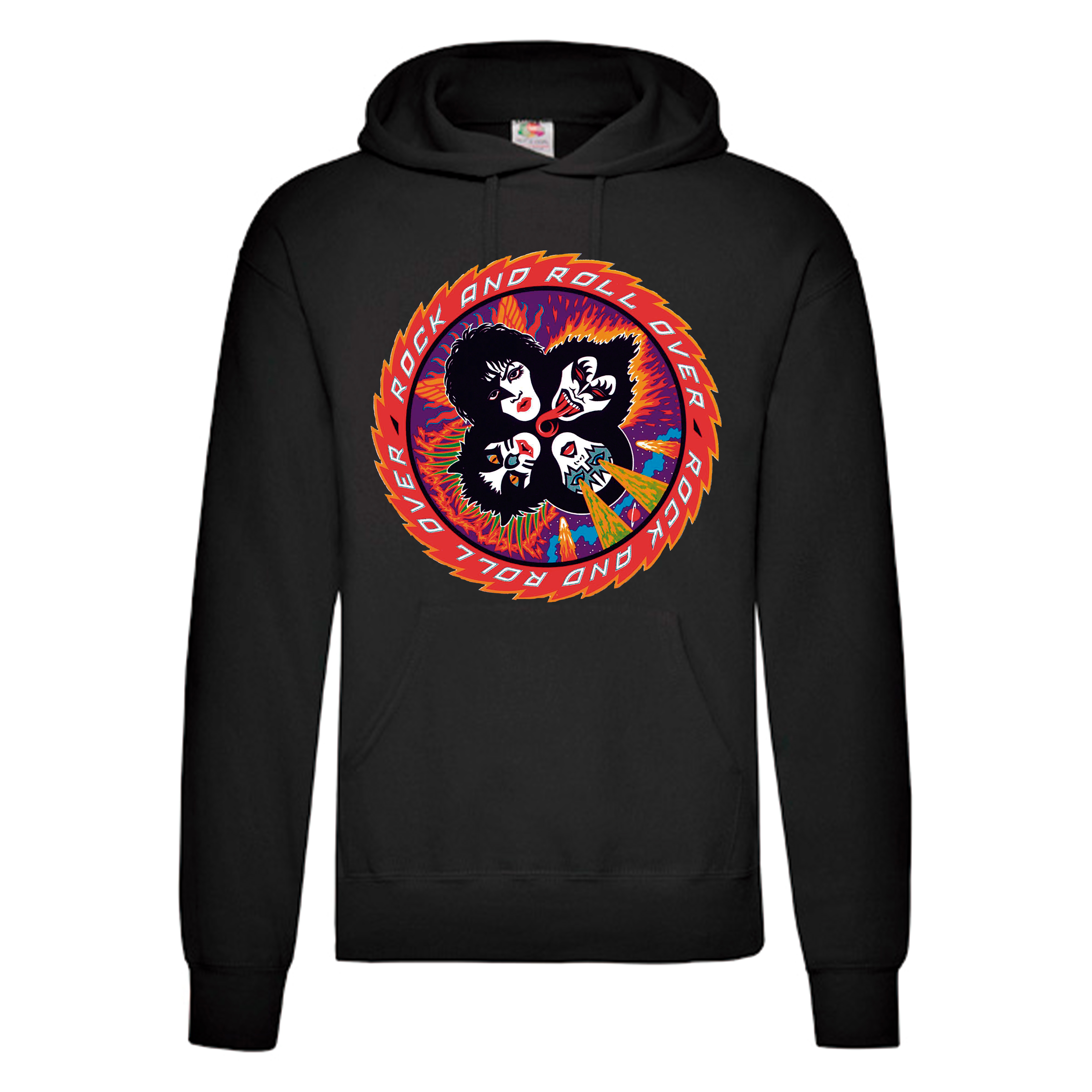 Sudadera Kiss negra - Rock And Roll Over