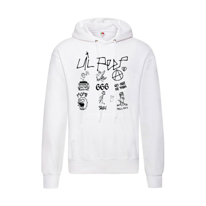Sudadera Lil Peep blanca - Tattoo