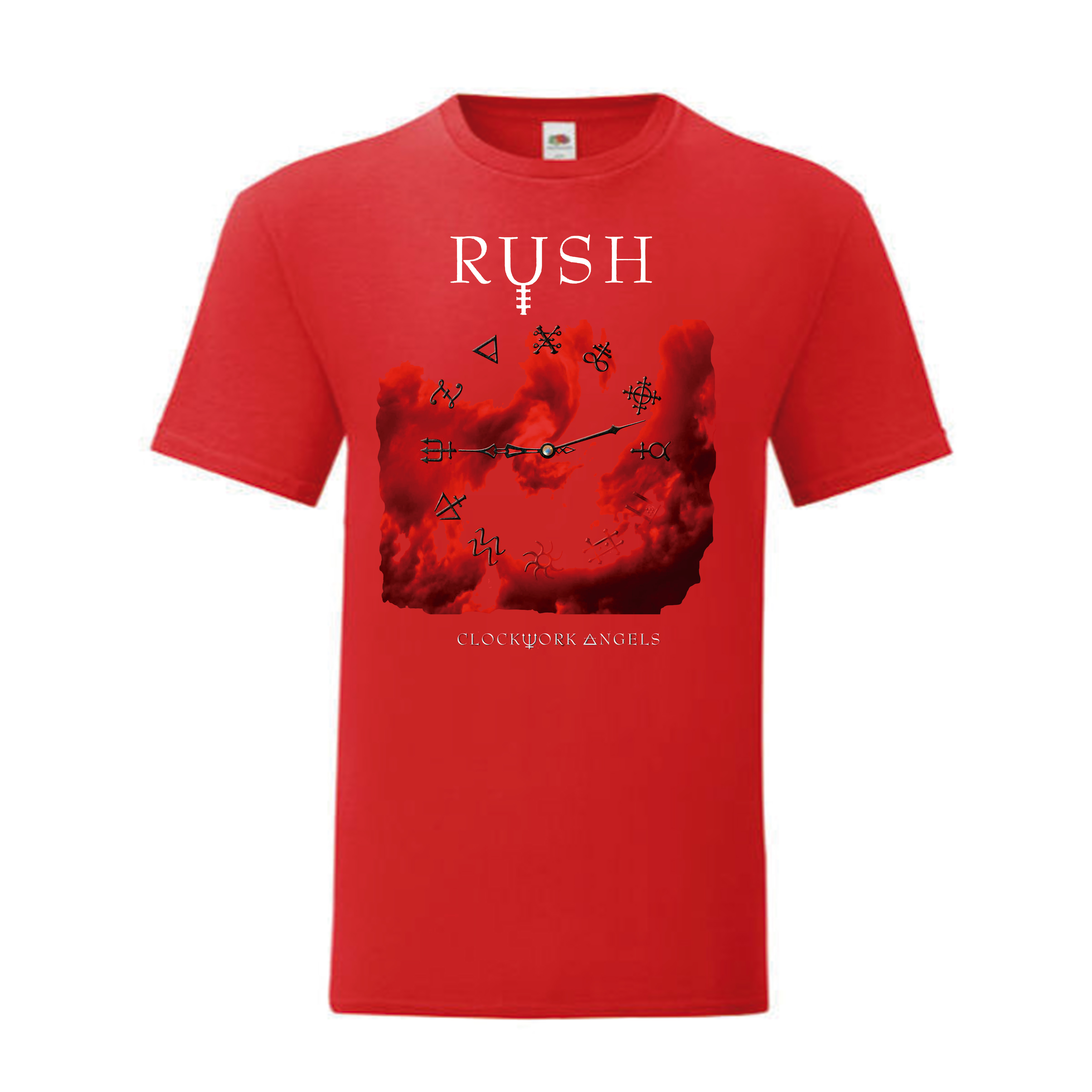 Camiseta Rush roja - Clockwork Angels