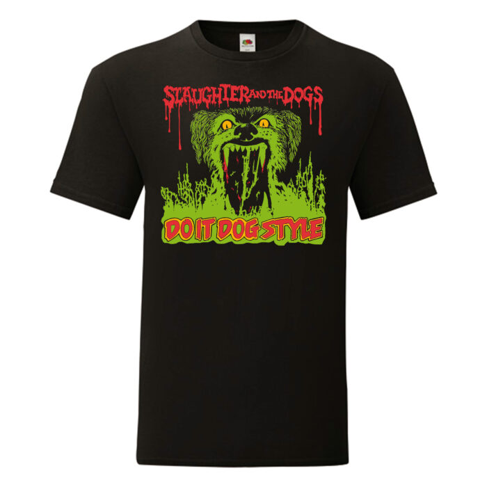 Camiseta Slaughter And The Dogs negra - Do It Dog Style