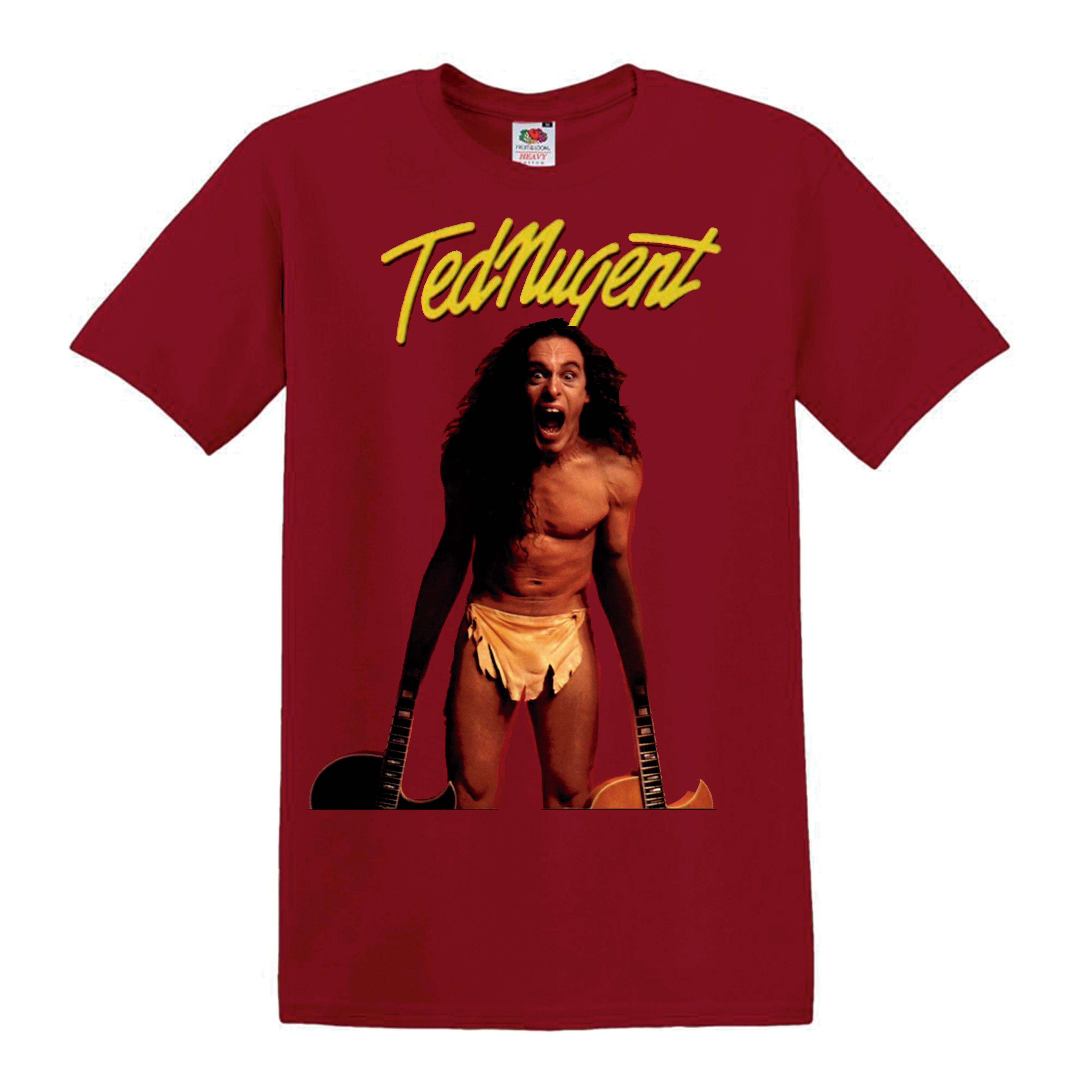 Camiseta Ted Nugent rojo vino - Scream Dream