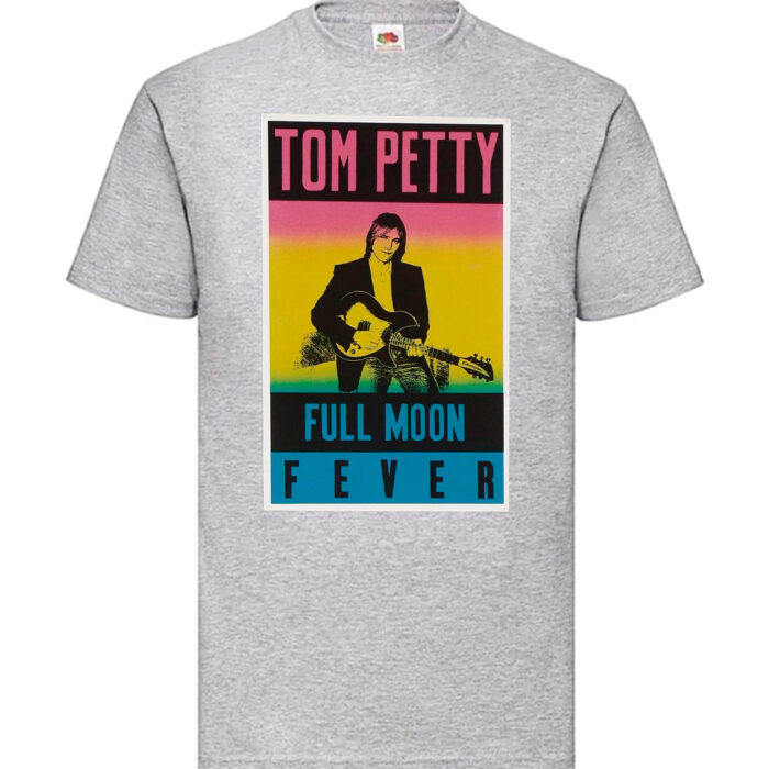 Camiseta Tom Petty gris jaspeado - Full Moon Fever