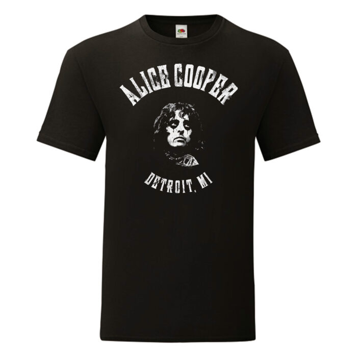 Camiseta Alice Cooper negra - Detroit, Mi