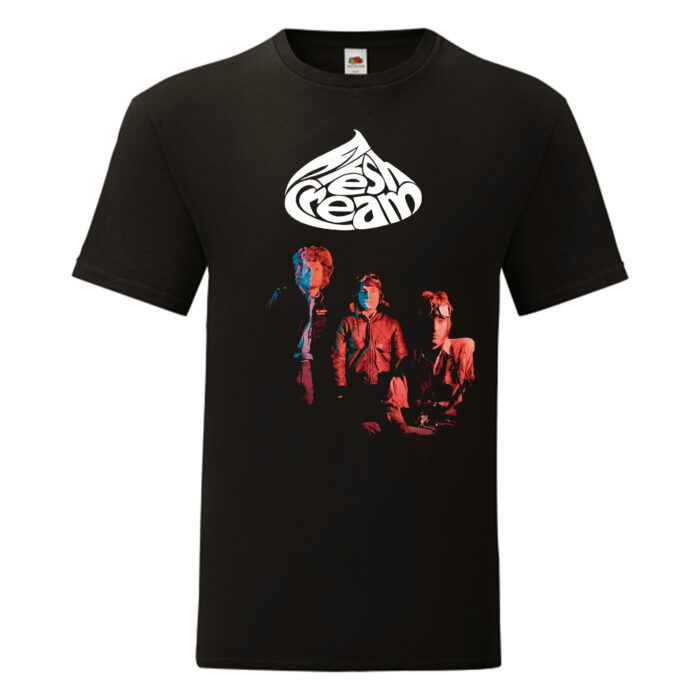 Camiseta Cream negra - Fresh