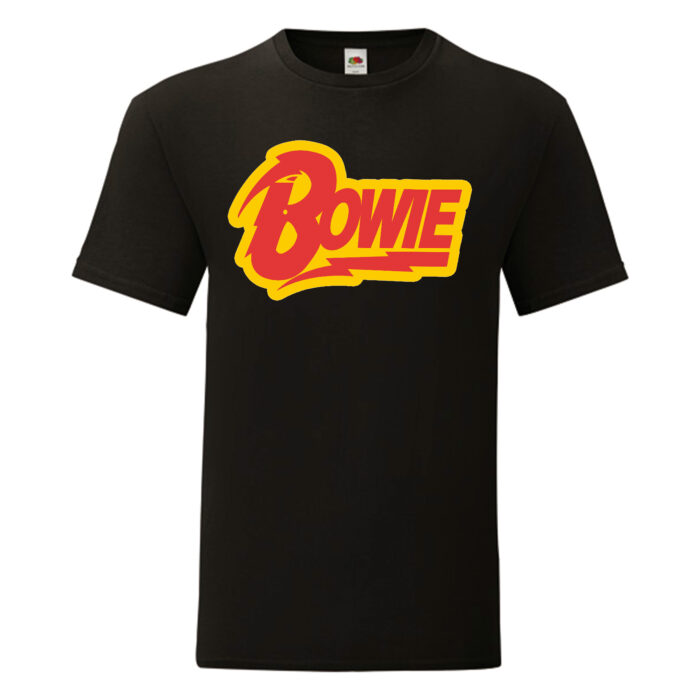 Camiseta David Bowie negra - Logo