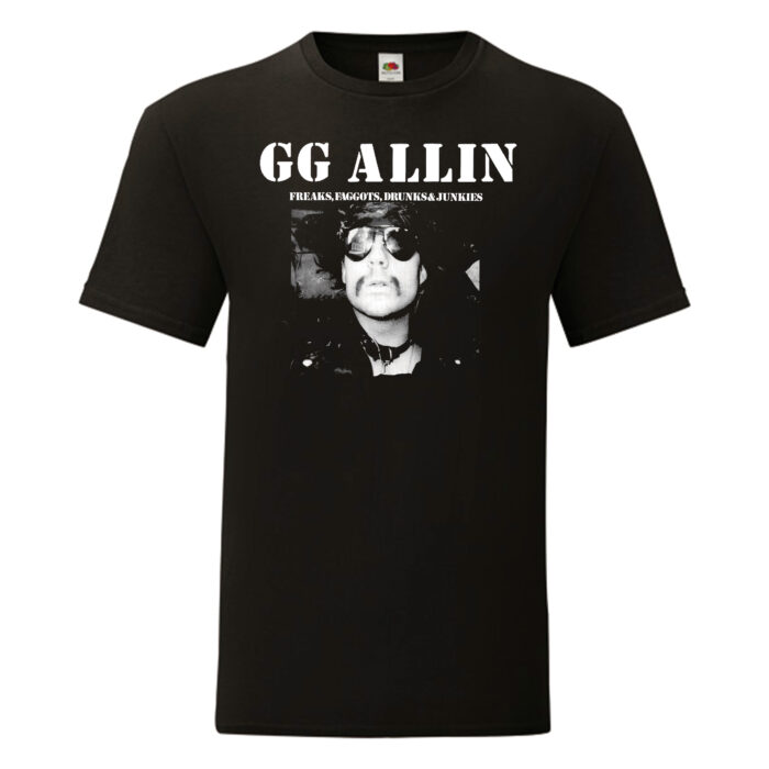 Camiseta GG Allin negra - Freaks, Faggots, Drunks And Junkies