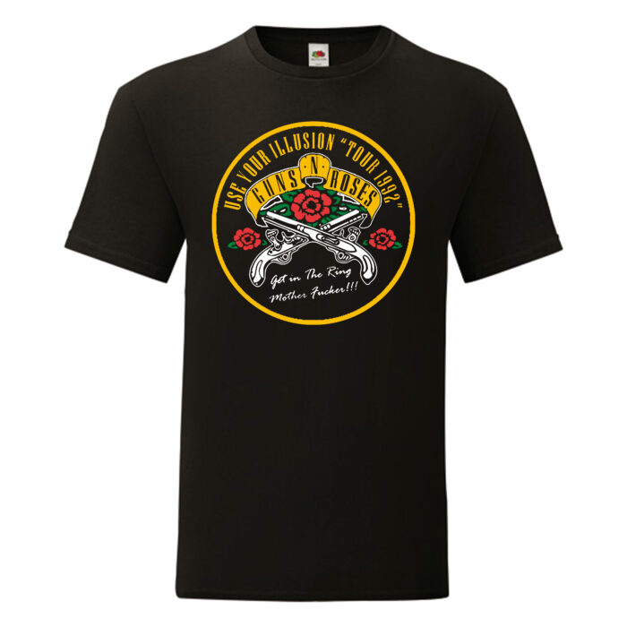 Camiseta Guns And Roses negra - Use Your Illusion Tour 1992