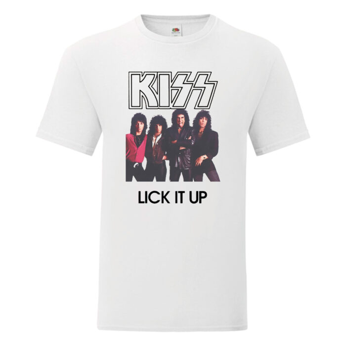 Camiseta Kiss blanca - Lick It Up