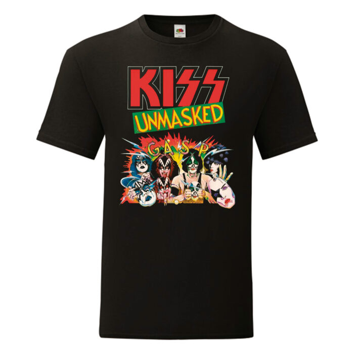 Camiseta Kiss negra - Unmasked