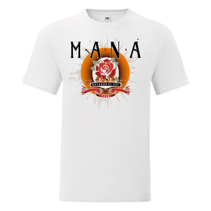 Camiseta Maná blanca - Rayando El Sol Tour