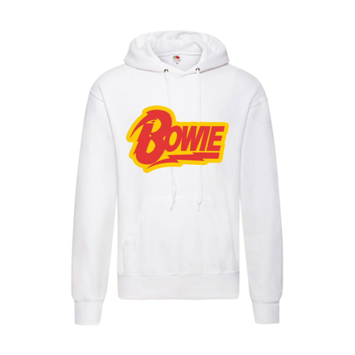 Sudadera David Bowie blanca - Logo
