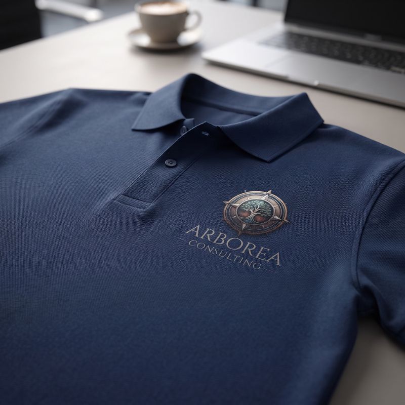 Polo con logo impreso dtg