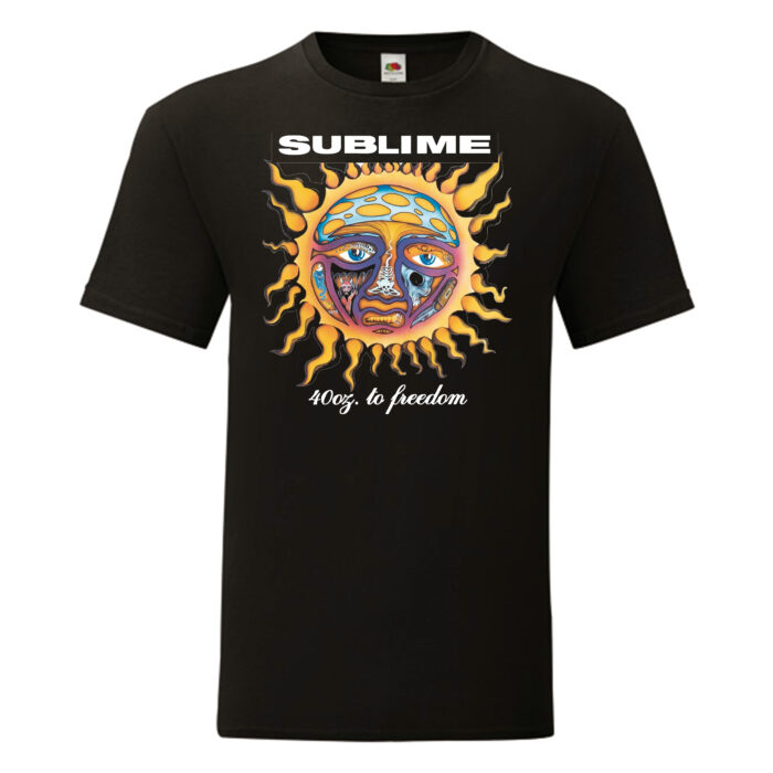 Camiseta Sublime negra - 40 Oz. To Freedom