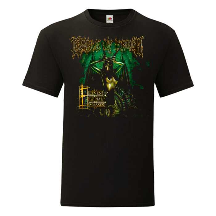 Camiseta Cradle Of Filth negra - Eleven Burial Masses