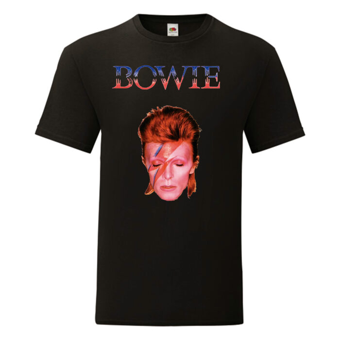 Camiseta David Bowie negra - Aladdin Sane