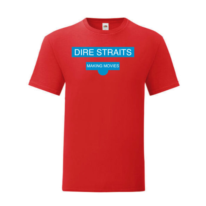 Camiseta Dire Straits roja - Making Movies