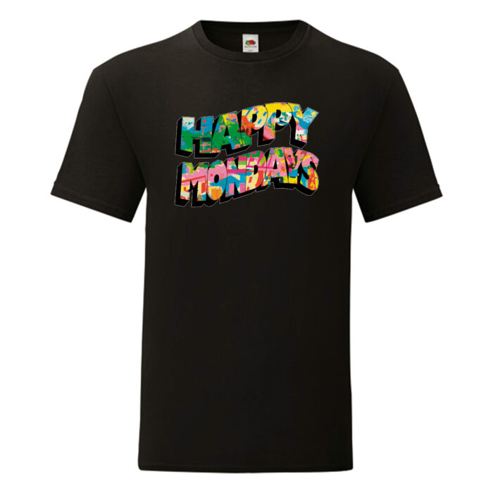 Camiseta Happy Mondays negra - Logo
