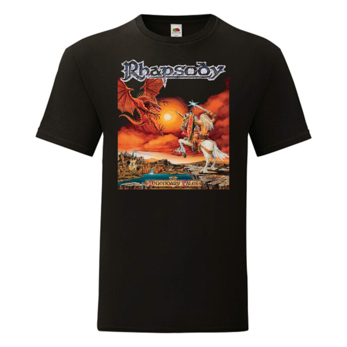 Camiseta Rhapsody Of Fire negra - Legendary Tales