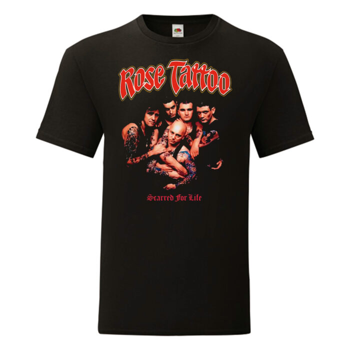 Camiseta Rose Tattoo negra - Scarred For Life