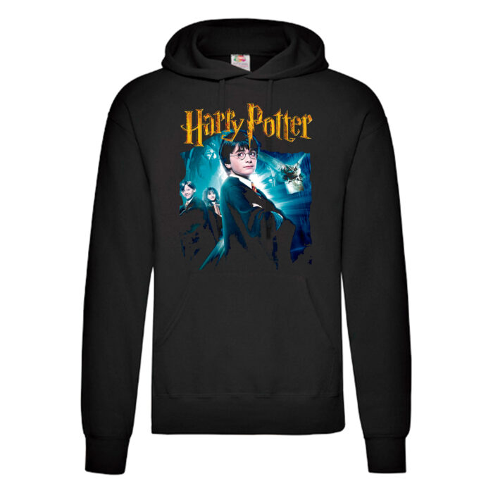 Sudadera Harry Potter negra - La Piedra Filosofal
