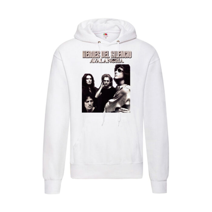 Sudadera Héroes Del Silencio blanca - Avalancha