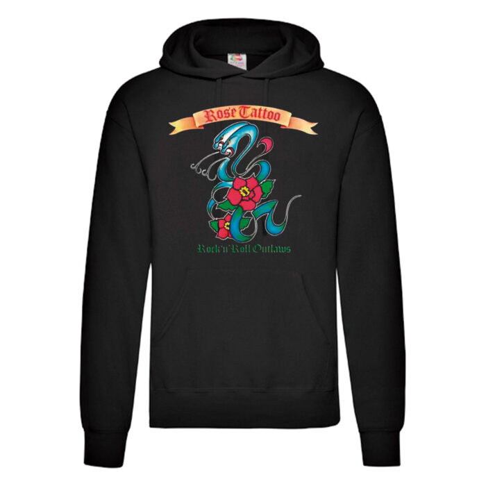 Sudadera Rose Tattoo negra - Rock'n'Roll Outlaws