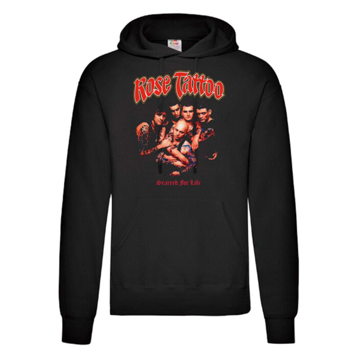 Sudadera Rose Tattoo negra - Scarred For Life