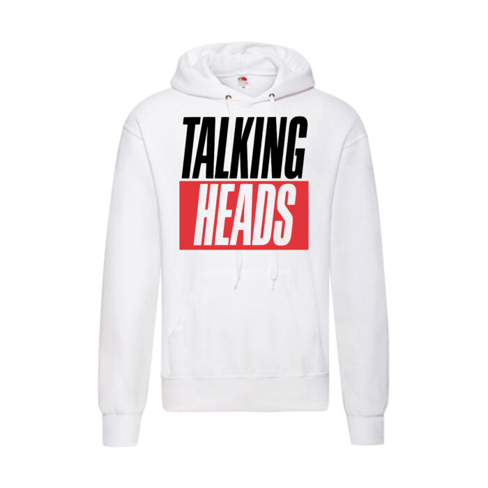 Sudadera Talking Heads blanca - Logo